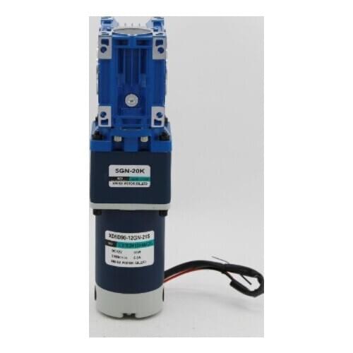 0.1rpm to 1.5rpm RV40 DC Worm Reducer Motor 90W 12V 24V DC Worm 2-stage Gear Motor NMRV40 with Self-locking CW CCW