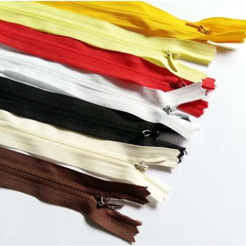 5pcs/lot 40cm Invisible Zipper cushion Skirt Hidden 3# Nylon Zipper for sewing/Garment DIY Handmade Craft accessories