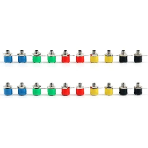 Artudatech 100 Pcs 4mm Banana Socket Jack For Banana Plug Connector Minijack Parts