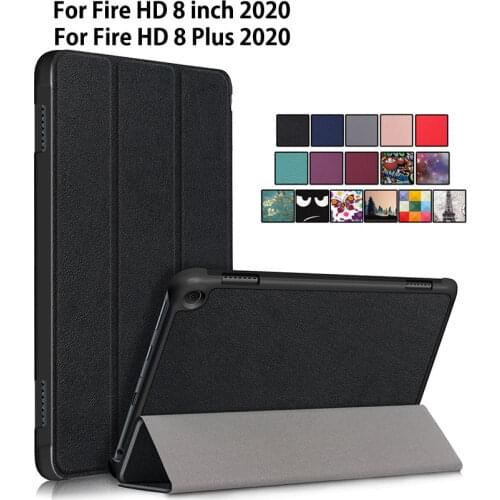 Case for Amazon Fire HD 8 2020 case cover for Fire HD 8 Plus 2020 Funda Slim Magnetic Folding Stand Capa shell Coque