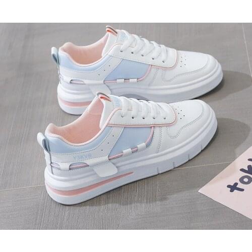 Breathable, waterproof, non-slip sole, fashion casual sports womens shoes, Korean version of the wild net red small white shoes