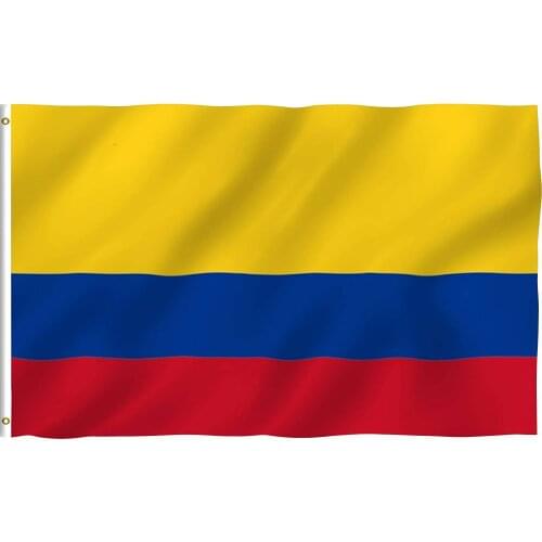 3x5 Foot Colombia Flag - Vivid Color and Fade Proof - Canvas Header and Double Stitched - Colombian National Flags Polyester