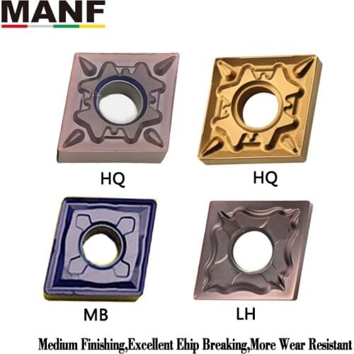 MANF Lathe Tools Lathe Insert CNMG120404-HQ CNMG120408-HQ PVD Coating For MCMNN2020k12 MCGNR2525m12 MCBNR2020k12 Holder CNMG