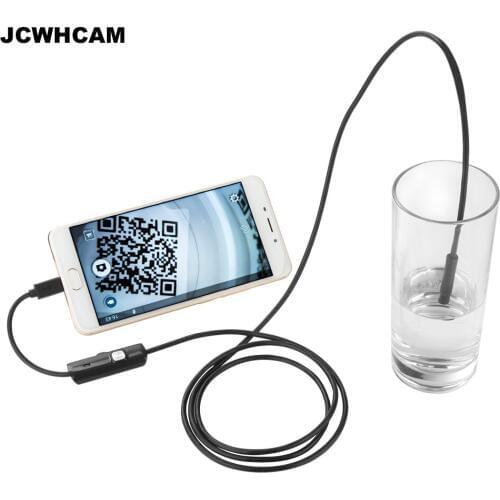 JCWHCAM 10pcs/lot Endoscope 7mm Mini USB Android Endoscope Camera 1M Waterproof Car Inspection Snake Tube USB Endoskop Camera