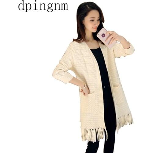 2018 Autumn Winter Fashion Women Long Sleeve loose knitting cardigan sweater Womens Knitted Female Cardigan