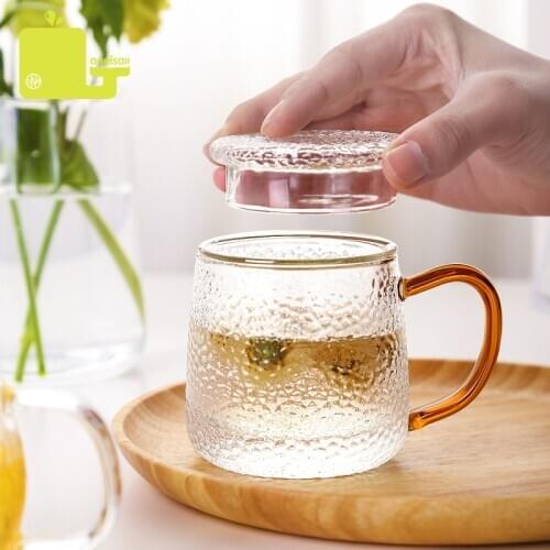 Creative Chic Glass Mug Letter Milk Juice Water Coffee Cup Crystal Transparent Mugs Handle Drinkware Lovers Couple Gifts 320ML