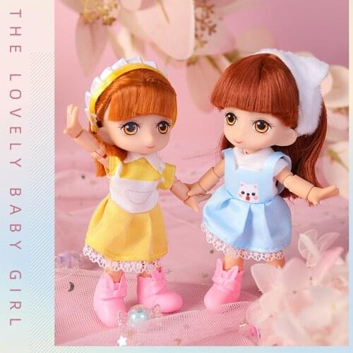 Cute Doll Dress Up Bjd Doll Collectible Cute Blind Box Kawaii Surprise Toy Figures Toys Guess Bag Doll Christmas Gift For Girls