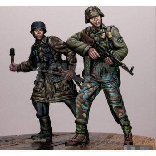 1/35 Resin Model figure GK Soldier Endkampf 1945 Military theme of WWII Unassembled and unpainted kit