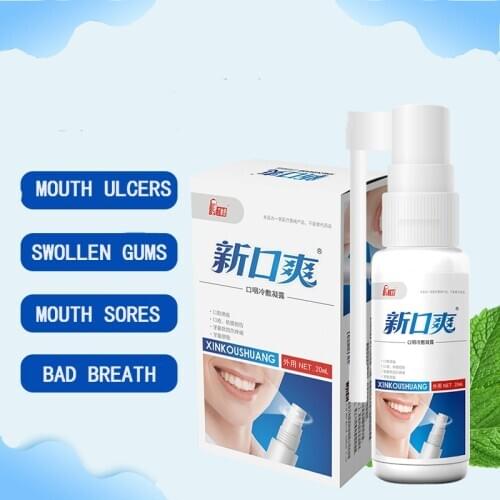 New Mouth Clean Spray Treatment Of Oral Ulcer Pharyngitis Aphthous Sores Pain Relief Swollen Gums Mouth Sores Bad Breath