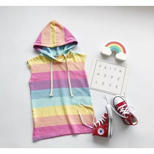 2020 Autumn Casual Solid Girls Dress Striped Kids Dresses For Girls High Quality Fashion Child Dress