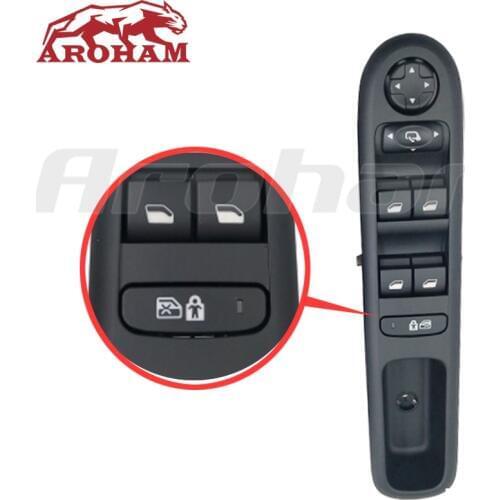 Master Power Window Switch For Peugeot 3008 5008 Hatchback Wagon Left front door lifter switch 96650621ZD 6490X6 Copilot switch
