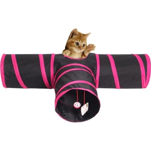 Foldable Pet Cat Tunnel Pets Rabbit Play Indoor Outdoor Training Interactive Toy Foldable Without Occupying Family Space