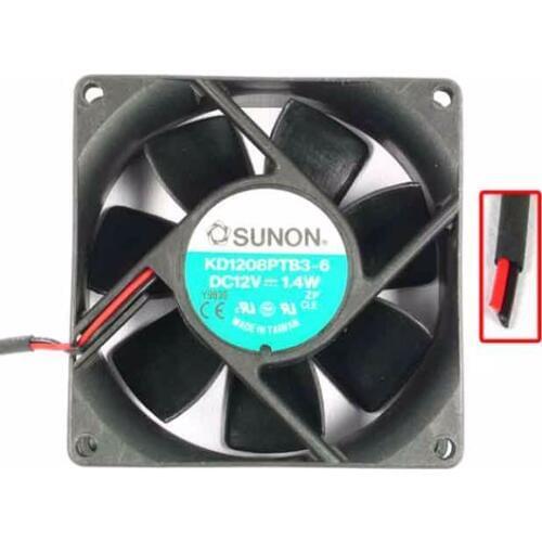 SUNON KD1208PTB3-6 DC 12V 1.4W 80x80x25mm 2-wire Server Cooling Fan