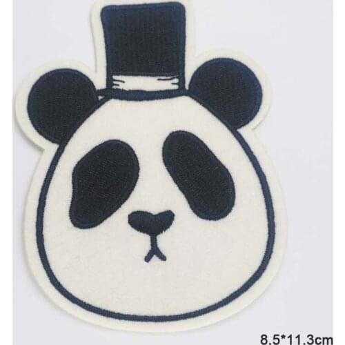 Cartoon Kids Lovely Panda Iron On Patch Clothes Patch For Clothing Clothes Girls Boys Embroidered Patch