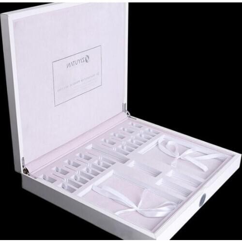 Custom packaging corrugated jewelry shipping pink gift box with ribbon,Packaging Printing Foldable Paper Box ---PX11584