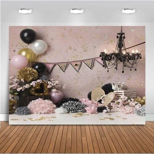 Newborn baby portrait photo shoot background for photography balloons kids birthday party decor vinyl floor photo background