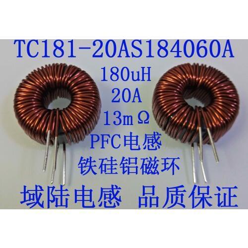 High power energy storage filter inductor 180uH20A 184060A PFC iron silicon aluminum magnet ring high current
