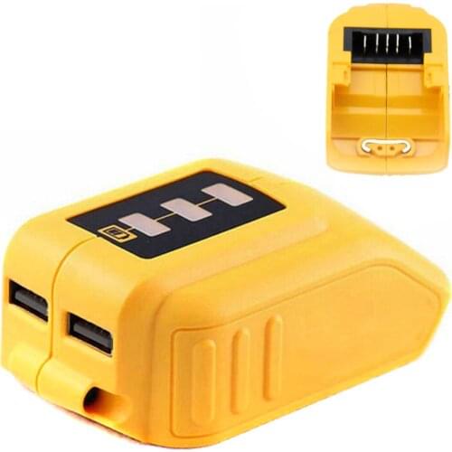 Battery Charger Accessory USB Converter Charger For DEWALT 14.4V 18V 20V Li-Ion Battery Converter USB Device Charging Adapter