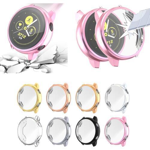 Plating Protective Case For Samsung Galaxy Watch Active Ultra-thin Soft Silicone Cover For Galaxy Active 40mm SM-R500 Case Shell