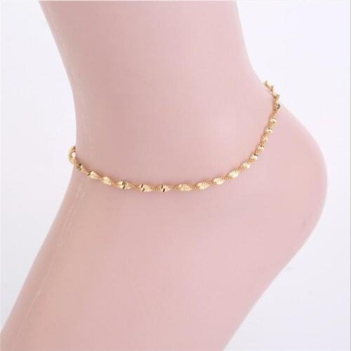 Female Bohemian Bell Heart Summer Anklets For Women Tortoise Ankle Bracelets Girls Barefoot on Leg Chain Jewelry Gift S1951