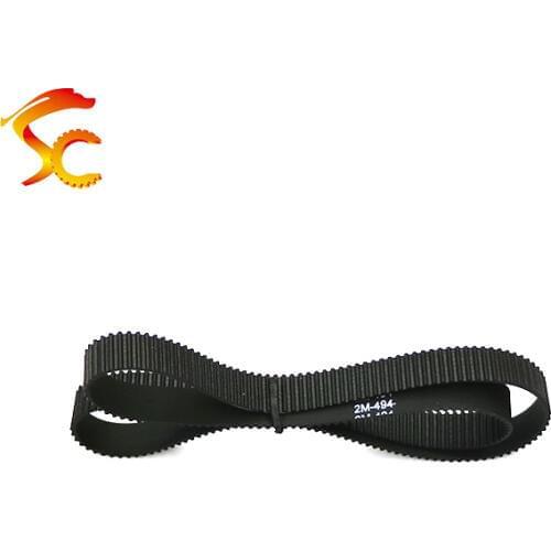 2pcs 2GT-494 belt closed loop rubber timing belt Teeth 247 Length 494mm width 3/6/9/10/12/14mm for 3D printer