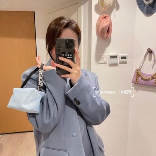 2021 Quality Luxury Designer Brand Fashion Classic Lady Convenient Satin Underarm Handbag Rhinestone Handbag A2