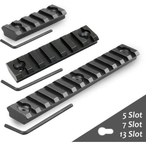 5/7/13 Slots 21mm Rifle Scope Mount Keymod Weaver Picatinny Rail Military Aluminum Tactical Mount Base Hunting Gun Accessories