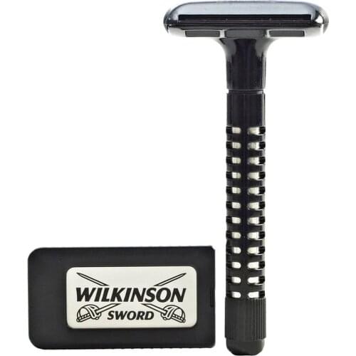 Wilkinson Sword Classic-mens Classic razor + 5 stainless steel double edge razor blades