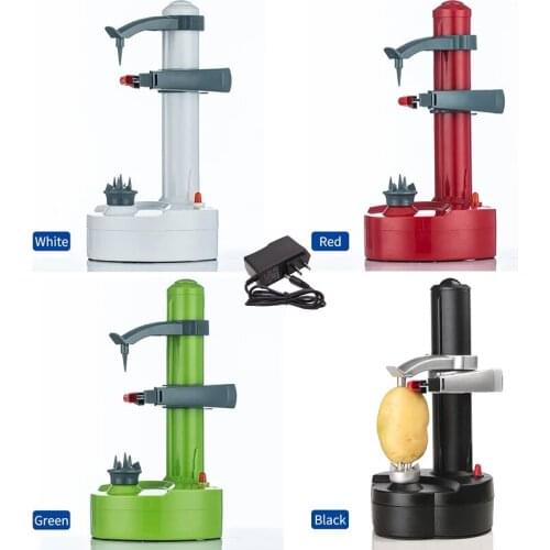 Electric Spiral Apple Peeler Cutter Slicer Fruit Potato Automatic Battery Operated Machine Peeler Slicer Machine Kitchen Tools