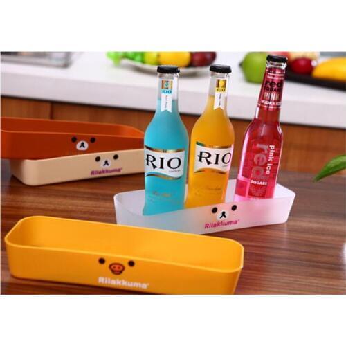 Carton design Eco-Friendly Easily Bear Cartoon Drawer Storage Box Plastic Storage Box Finishing Kitchen Cutlery Storage Box