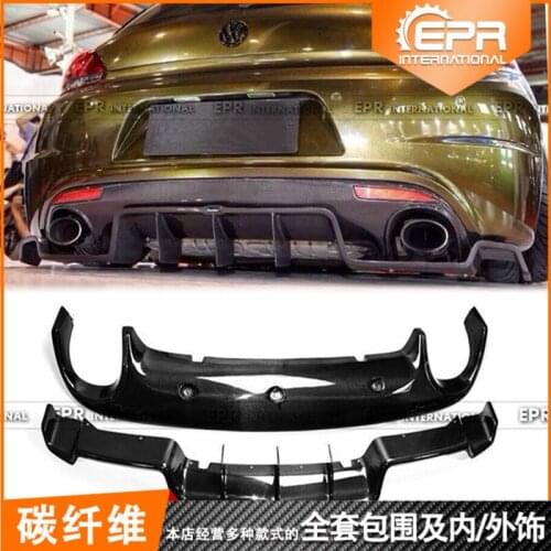 Suit For Shangku Vw Scirocco r Karztec Carbon Fiber Modified Lip Surround Spoiler Rear Bar Guard