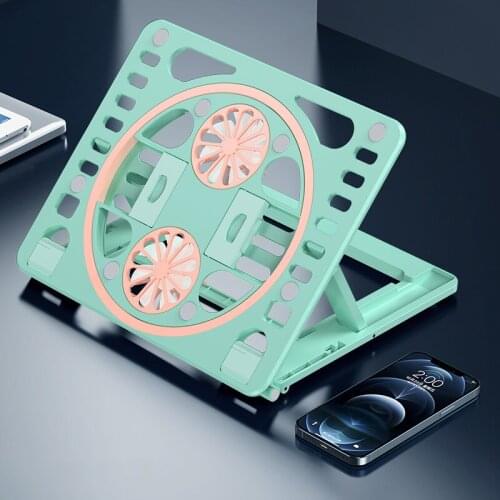 Laptop Radiator Bracket USB Charging Foldable Portable Stand Non-slip Cooling Pad Suitable for Most Notebook JR Deals