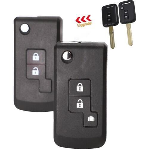 Kutery 10pcs/lot 2/3 Buttons Replacement Flip Folding Remote Car Key Shell Case For Nissan Qashqai primera Navara Micra Almera