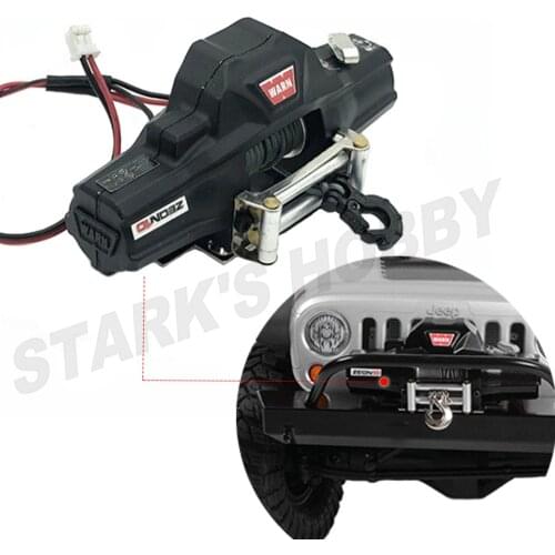 Metal Automatic Double Motor Simulated Winch for 1/10 RC Crawler Car Axial SCX10 Traxxas TRX4 RC4WD D90 D110 TF2 Tamiya CC01