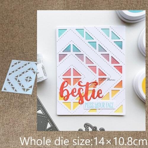 XLDesign Craft Metal stencil mold Cutting Dies QUILTED COVER PLATE FRAME scrapbook die cuts Album Paper Card Craft Embossing