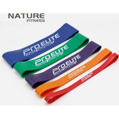 Nature Latex Resistance Bands Set of 5 Color in Strength Training Fitness Pull Up Strengthen Muscles Euipment Free Shipping