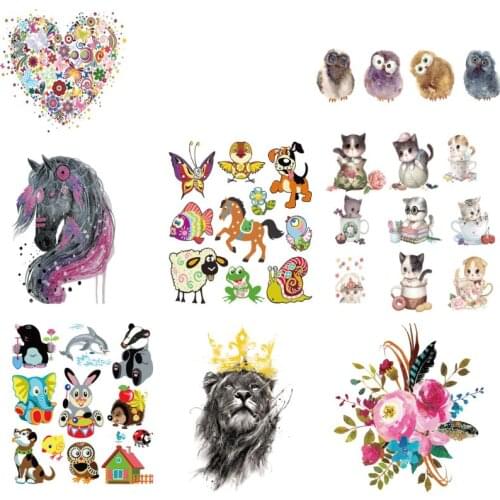 Horse Iron On Patch DIY Heat Transfer Sticker Applique Clothing Fabric T-Shirt