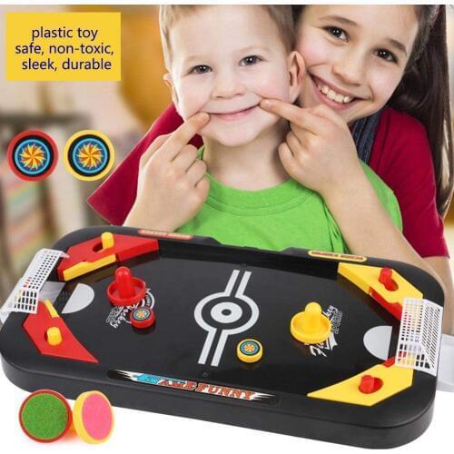 Air Hockey Table Plastic Easy Assemble 2 games in 1 For Family Entertainment Birthday Party Gifts Ice Hockey Battle Toy