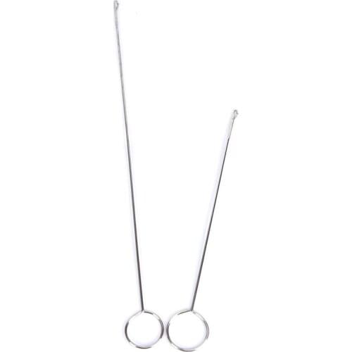 Stainless Steel Sewing Loop Turner Hook For Turning Fabric Tubes Straps Belts Strips For Handmade DIY Sewing Tool 1/2pcs