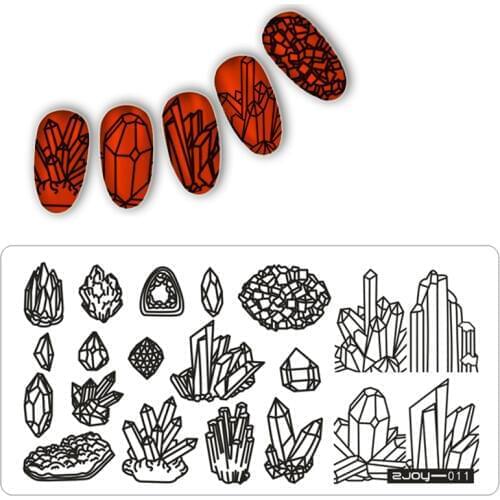 Top Quality 1Pc 12.5*6.5cm Rectangle Nail Stamping Plates 3D DIY Pattern Model Image Plate DIY Nail Stamping Template