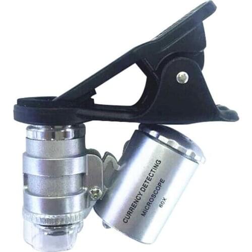 Jewelry and Jade Identification Portable Mini High Magnification Photo Multi-Purpose 60 Magnification Microscope