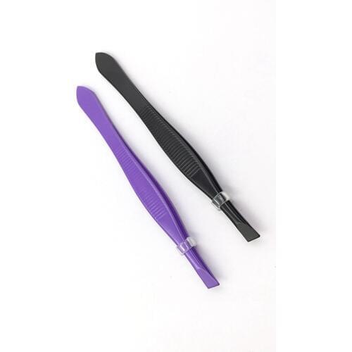 Professional Beauty Stainless Steel Eyebrow Tweezer Slant Head Hair Removal Eyebrow Clip Makeup Tool Beauty