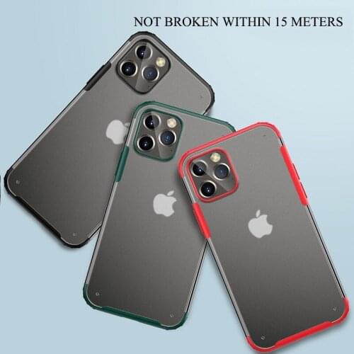 New Matte Phone Case for iPhone 13 Pro Max 13 mini Transparent Shockproof Phone Cover for iPhone 12 11 pro max