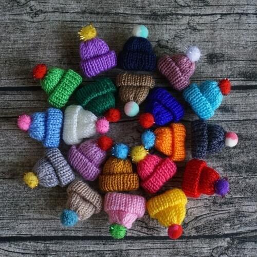 21 Color Multicolor Wool Hat Brooch For Kids Girls Woman Badges Pins Badge For Clothing Accessories Wholesale
