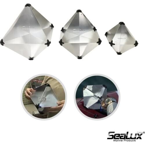 Sealux Aluminum Radar Reflector 340 x 340 x 470 Reflecting area 7m2 for Boat Safety Yacht Kayak