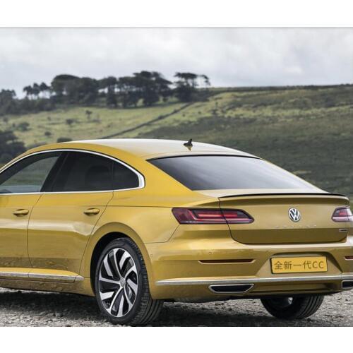 ABS/Carbon fiber Car Rear Wing Trunk Lip Spoiler Fits For 19 Volkswagen CC 2019 2020
