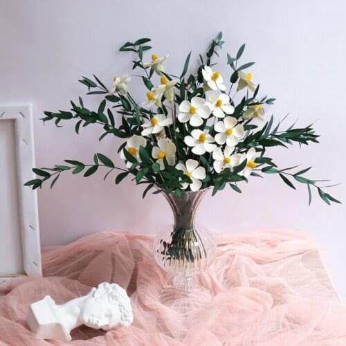 Natural Dried Flowers Plants Real Preserved Eternal Eucalyptus Leaves Artificial Violet Bouquet Wedding Marriage Christmas Decor