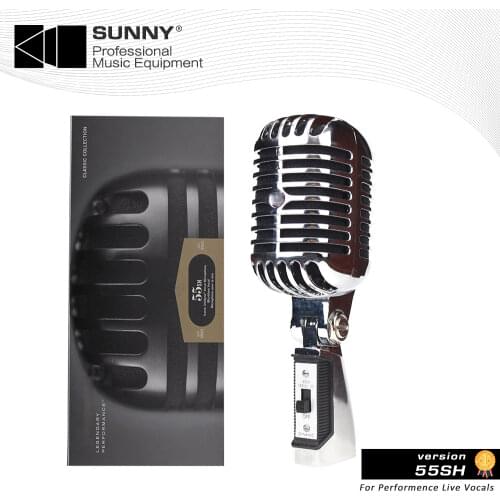 High Quality Professional SHURE 55SH Wired Dynamic Microphone For Performance Live Vocals Karaoke Podcast Stage in hot selling