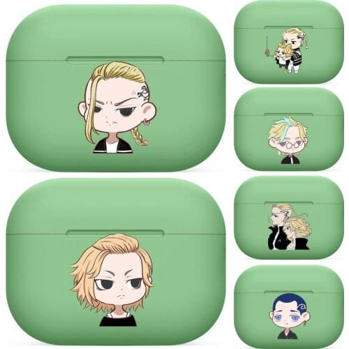 Anime Tokyo Revengers For Airpods pro 3 case Protective Bluetooth Wireless Earphone Cover Air Pods airpod case air pod cases gre