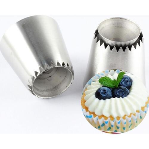 2Pcs Russian Pastry Tip Mold Piping Nozzles Ring Cookies Nozzles Icing Piping Nozzles Set Cake Decorating Kitchen Bakeware Tools